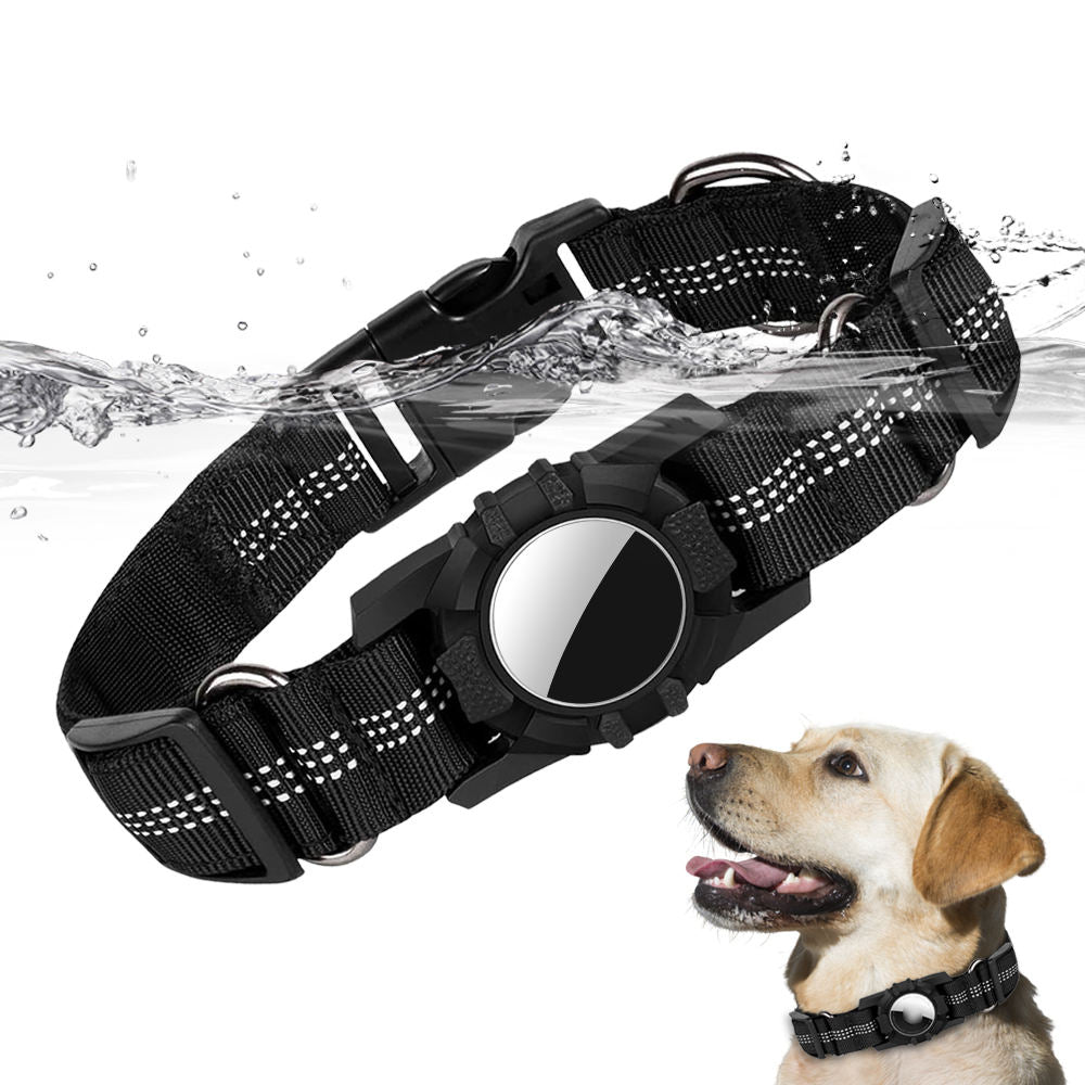 PawRide AirTag Dog Collar Reflective GPS Tracker Holder